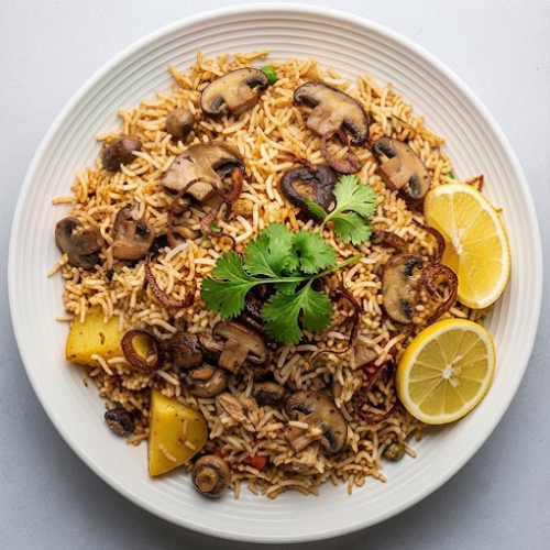 Mushroom Biryani 