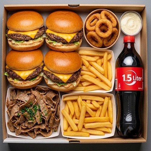 Family Burger Box Meal 
