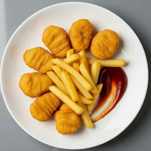 Chicken Nuggets With Chips 