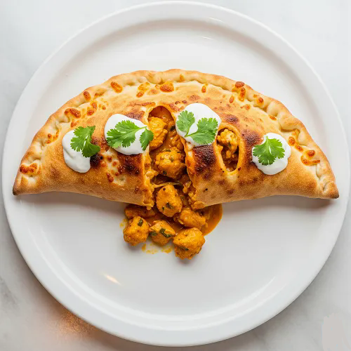 Spicy Chicken Calzone Pizza 