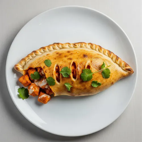 Chicken Pakora Calzone Pizza 