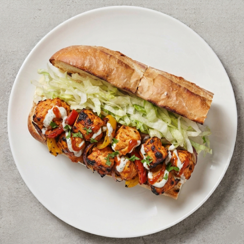 Chicken Pakora Hoagie 